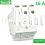 Автоматический выключатель 3Р 16А, C, 6кА, Schneider Electric RESI9 (R9F12316)